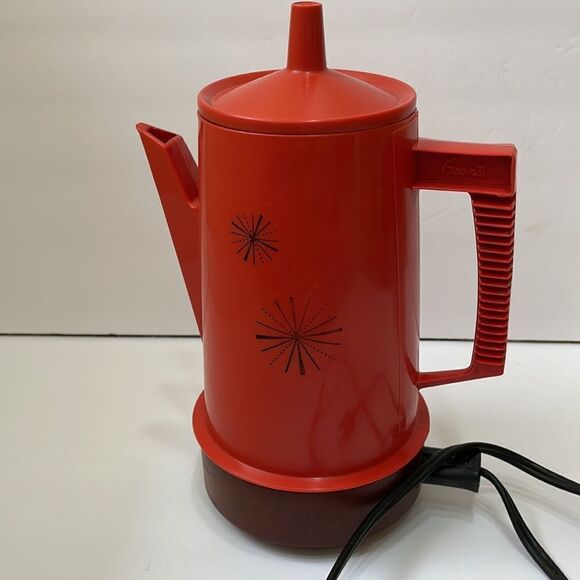 VINTAGE 70s‎ REGAL POLY PERK PERCOLATOR IN RED - Picture 5 of 6